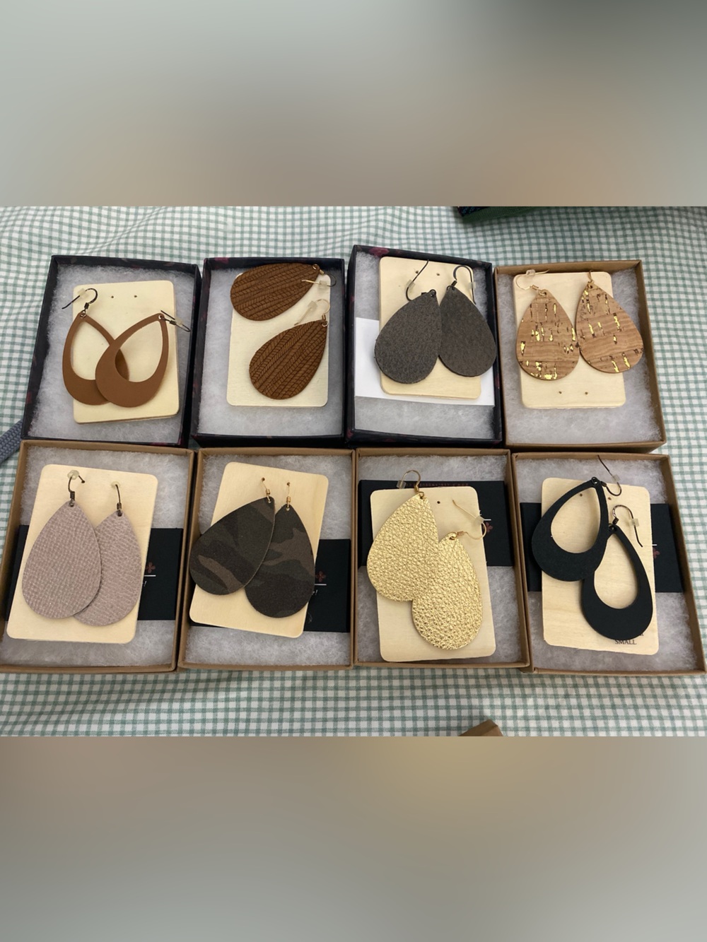 NWT Nickel and Suede Leather Earnings